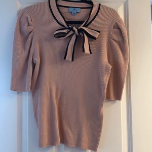 CeCe blush short sleeve sweater